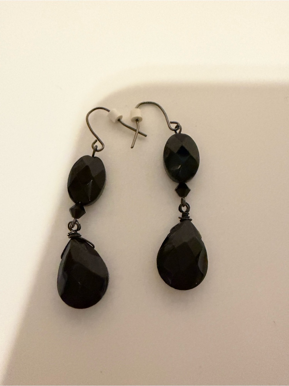 White House Black Market Black Faceted Drop Earrings - Women Jewelry